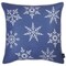Homeroots Christmas Snow Flakes Printed Decorative Throw Pillow Cover 18 x 18 in. 355624 - alternate 1